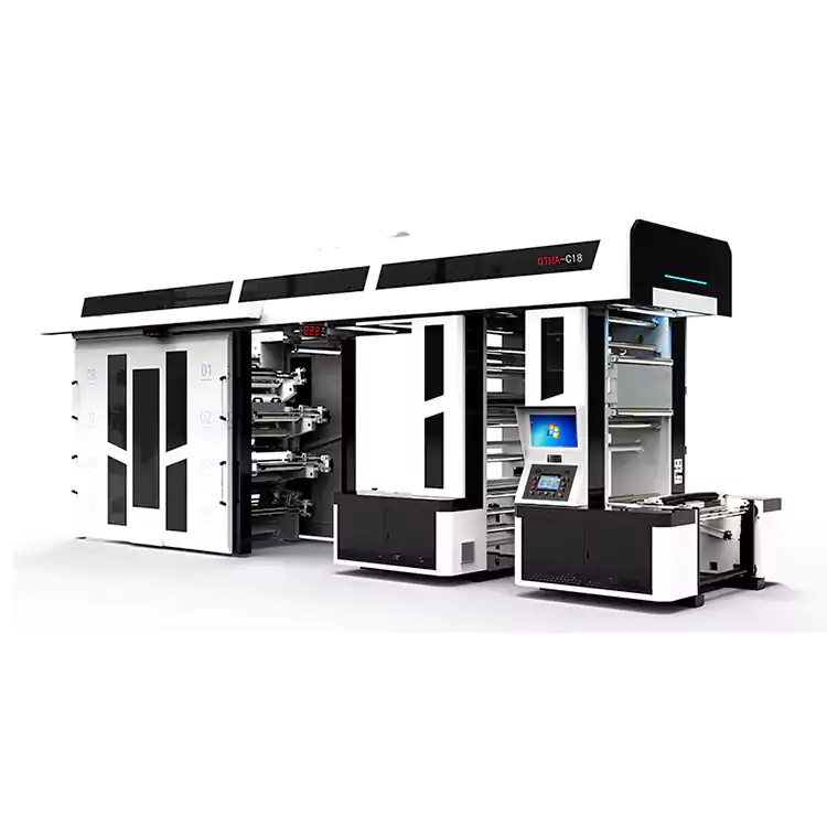 Mesin Cetak Flexographic 8 Warna Disesuaikan Untuk Pencetakan Tas Belanja