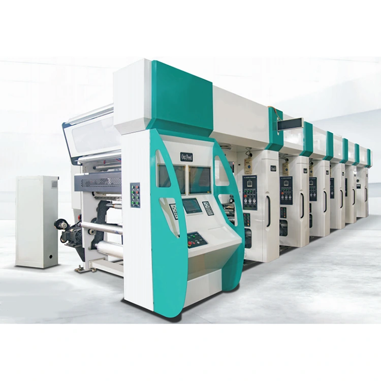 Mesin Cetak Rotogravure Otomatis Terkomputerisasi Tiga Motor Vektor